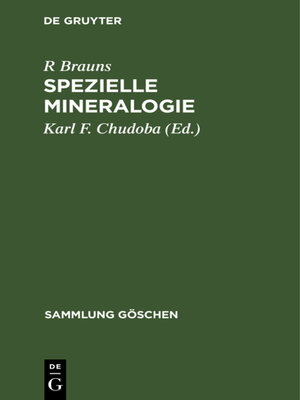 cover image of Spezielle Mineralogie